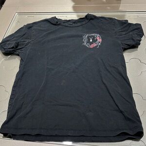 All Saints Black Tee with Red Graphic